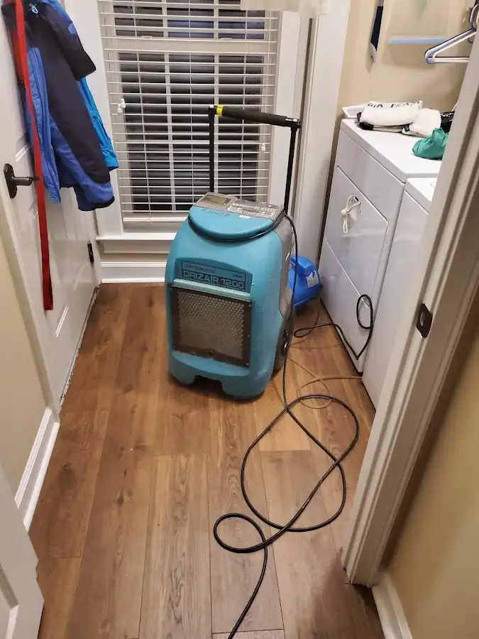 Commercial dehumidifier deployed for Flood Damage Cleanup in Helena Valley Northwest